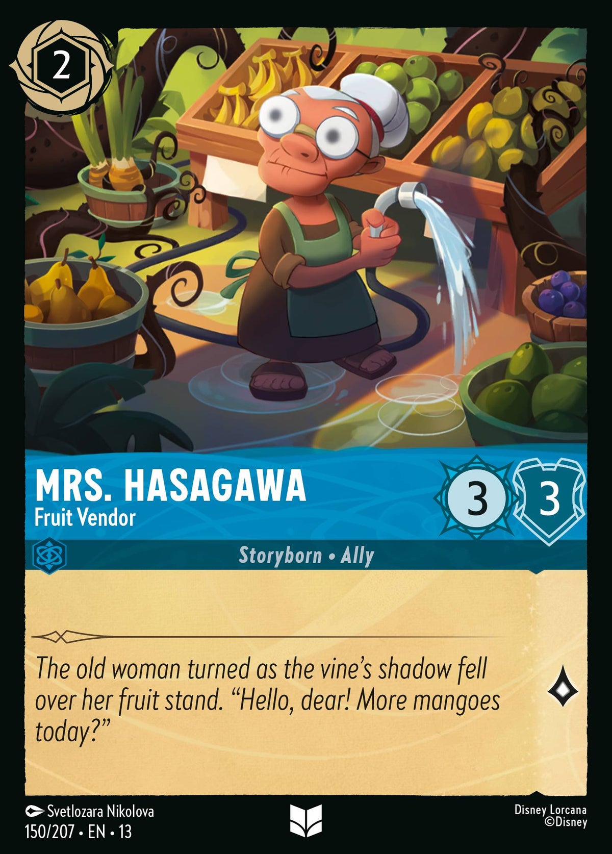 150/207 Mrs. Hasagawa - Fruit Vendor | Disney Lorcana Attack of the Vine!