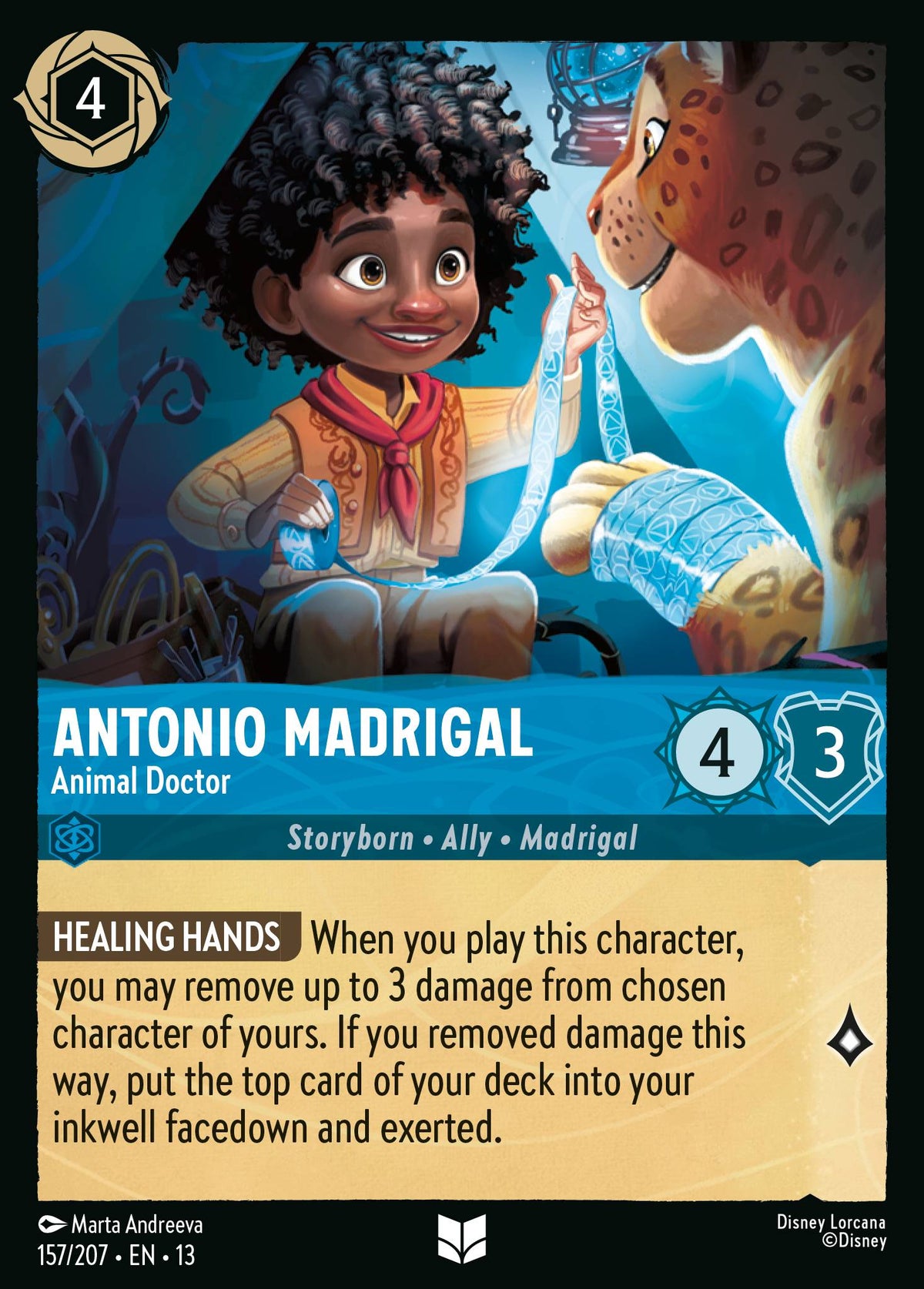 157/207 Antonio Madrigal - Animal Doctor | Disney Lorcana Attack of the Vine!