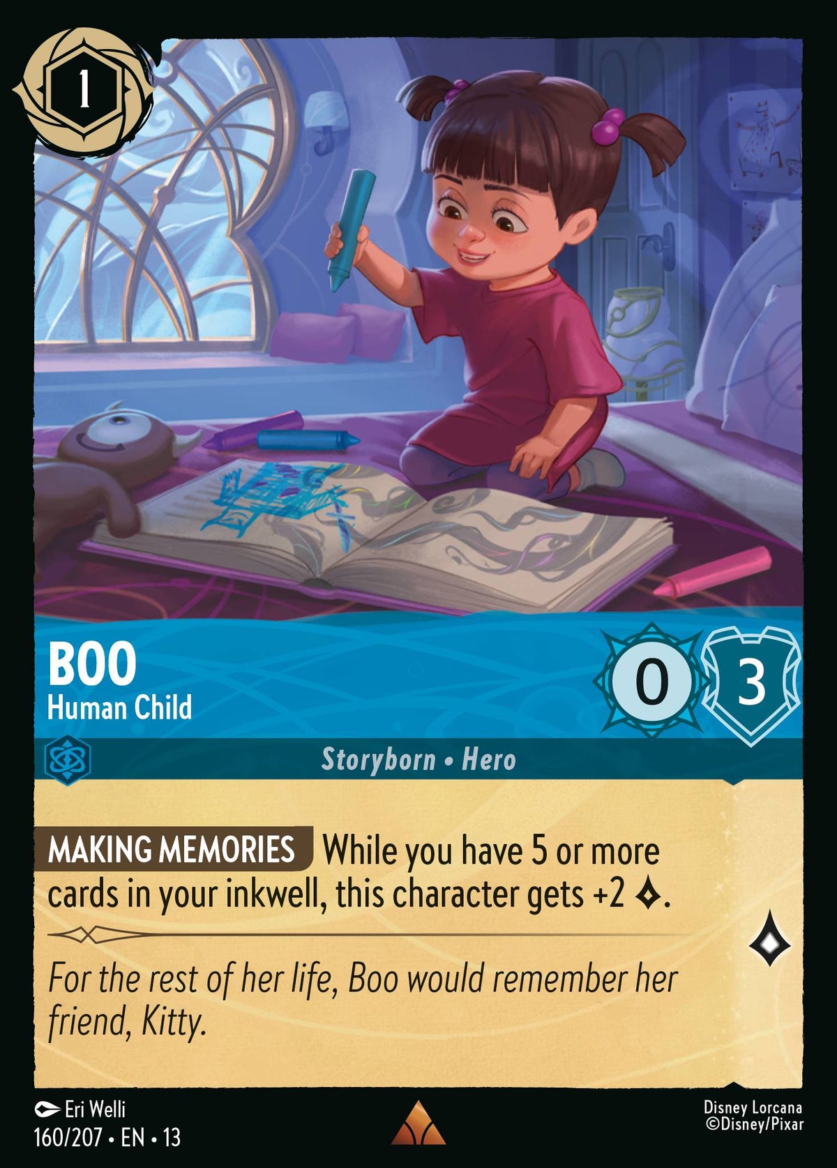 160/207 Boo - Human Child | Disney Lorcana Attack of the Vine!