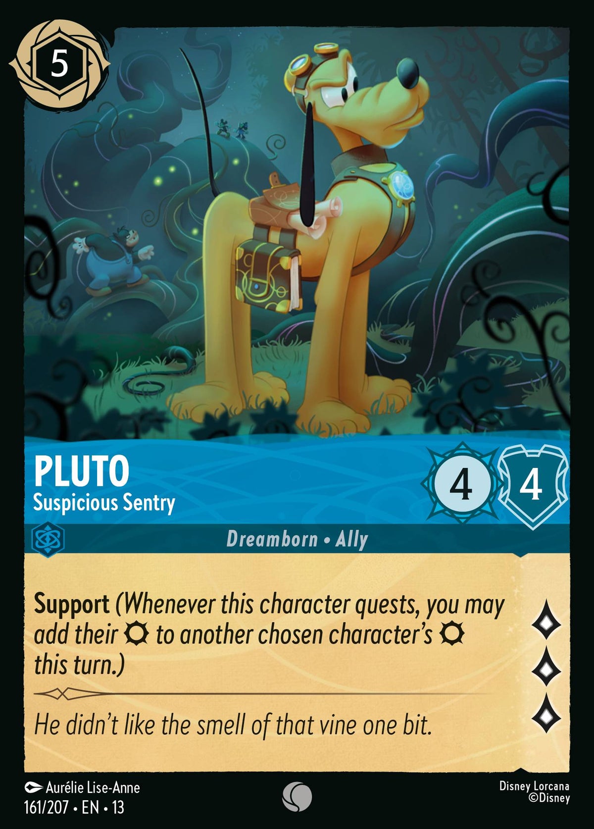 161/207 Pluto - Suspicious Sentry | Disney Lorcana Attack of the Vine!