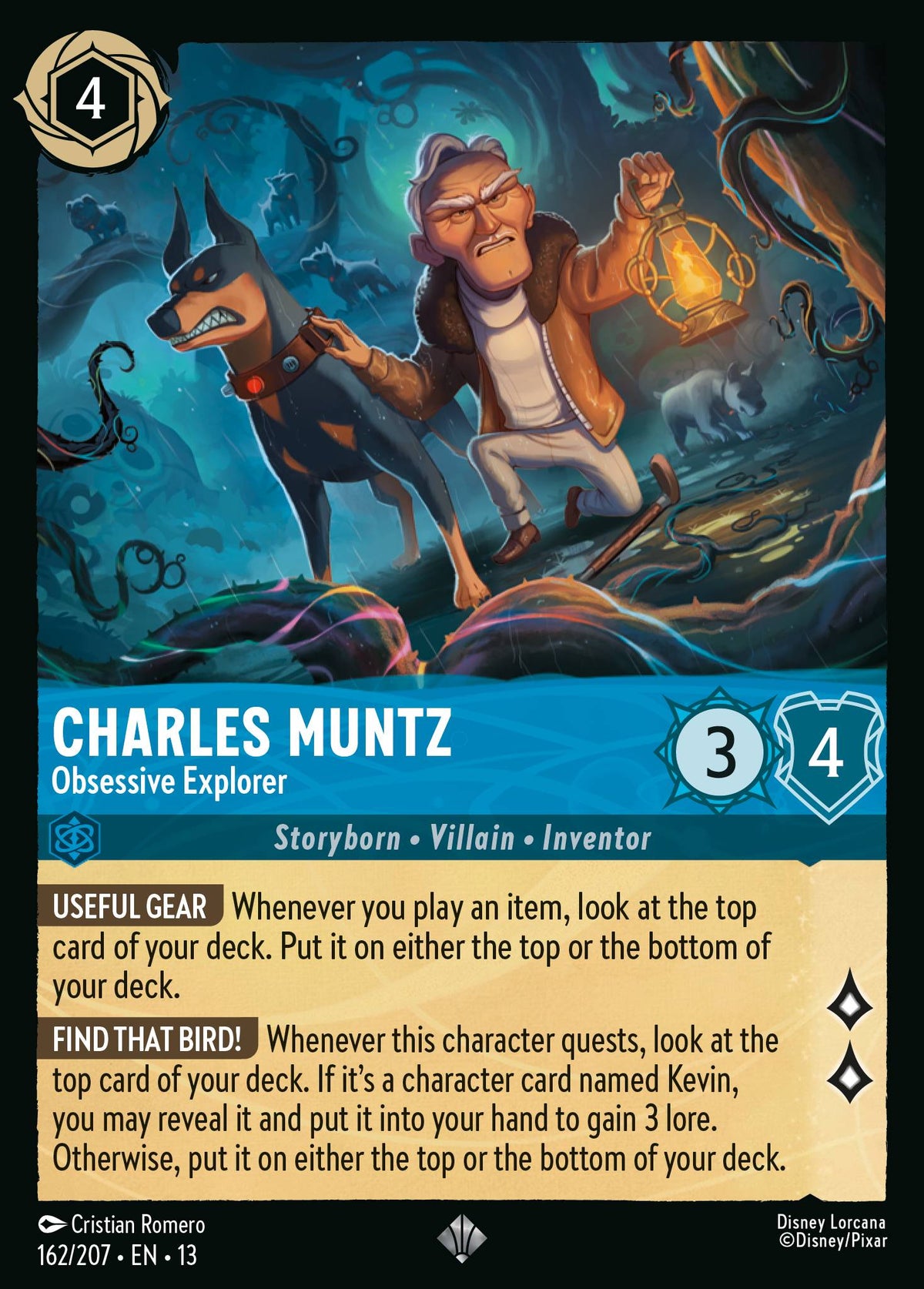 162/207 Charles Muntz - Obsessive Explorer | Disney Lorcana Attack of the Vine!