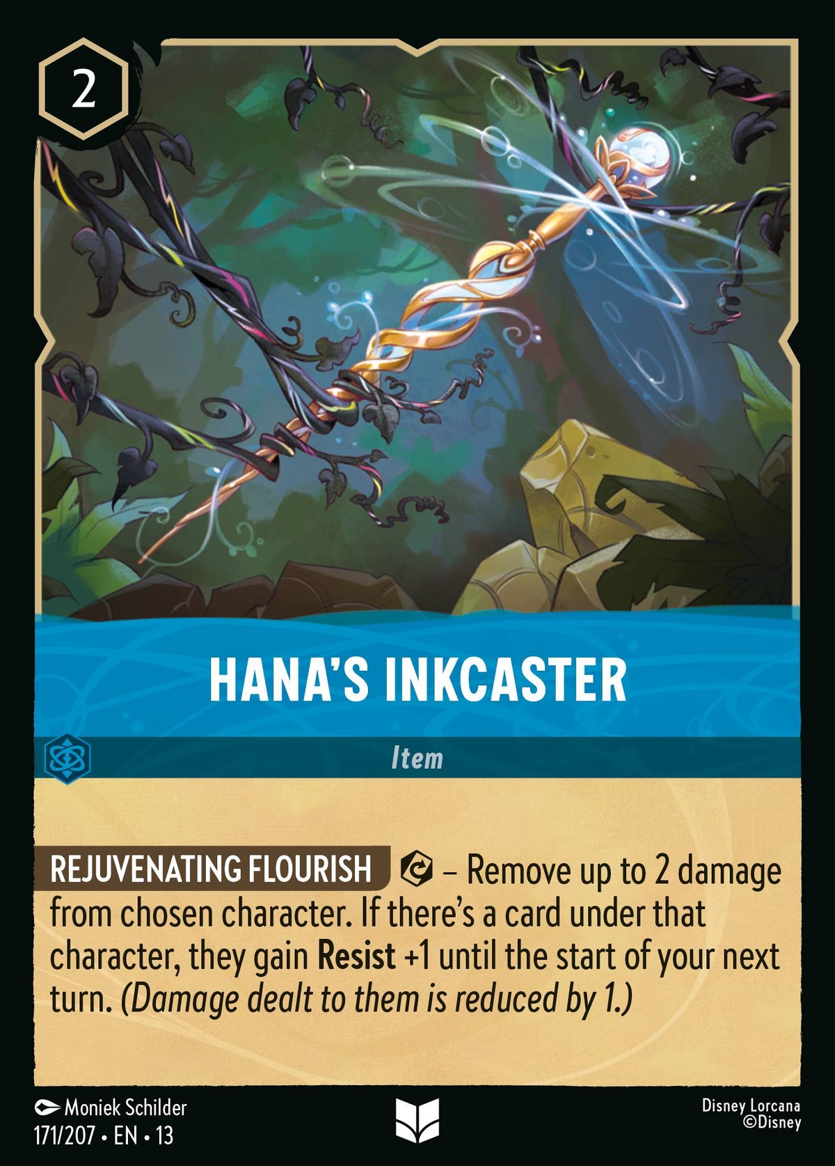 171/207 Hana's Inkcaster | Disney Lorcana Attack of the Vine!