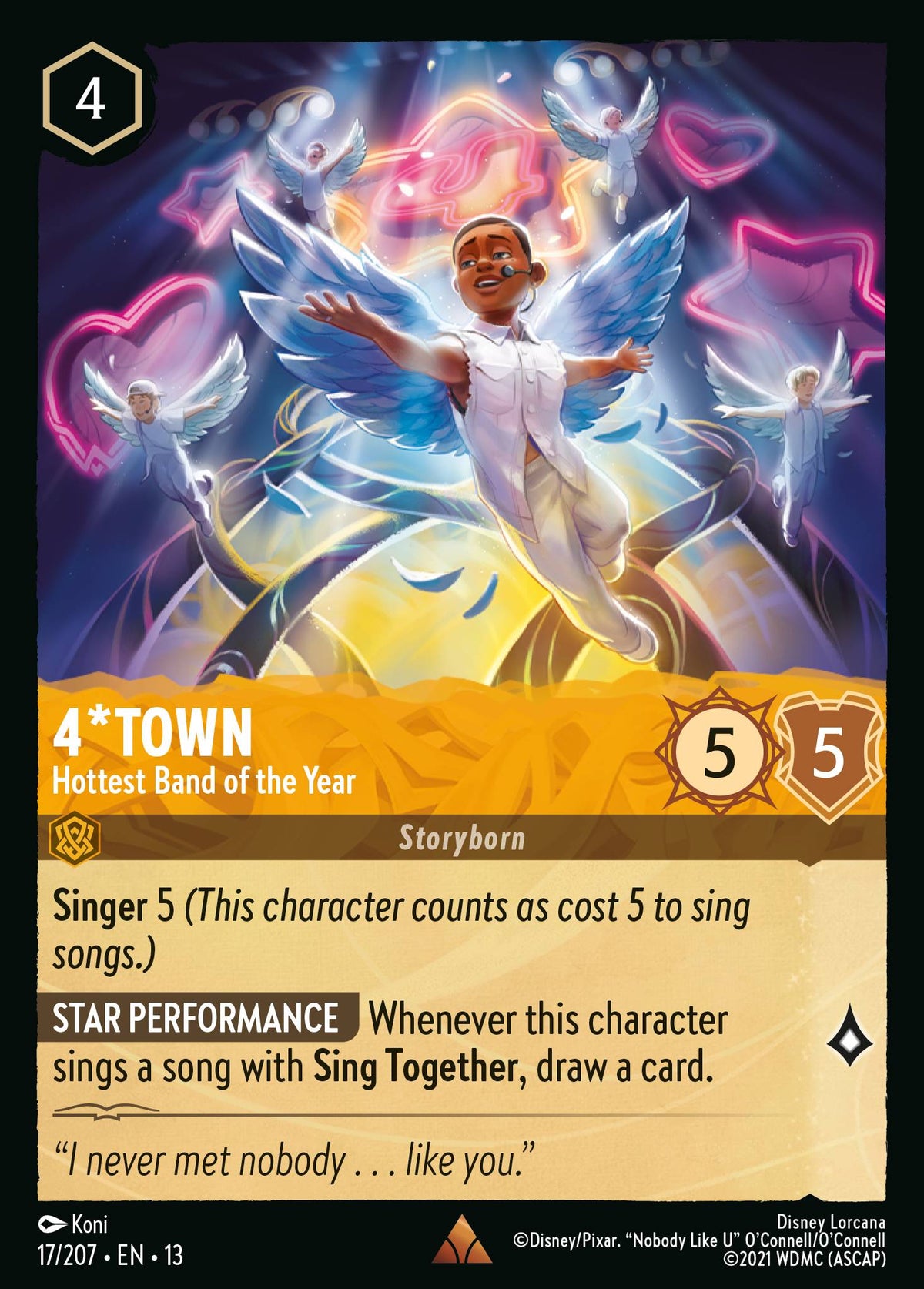 017/207 4*Town - Hottest Band of the Year | Disney Lorcana Attack of the Vine!