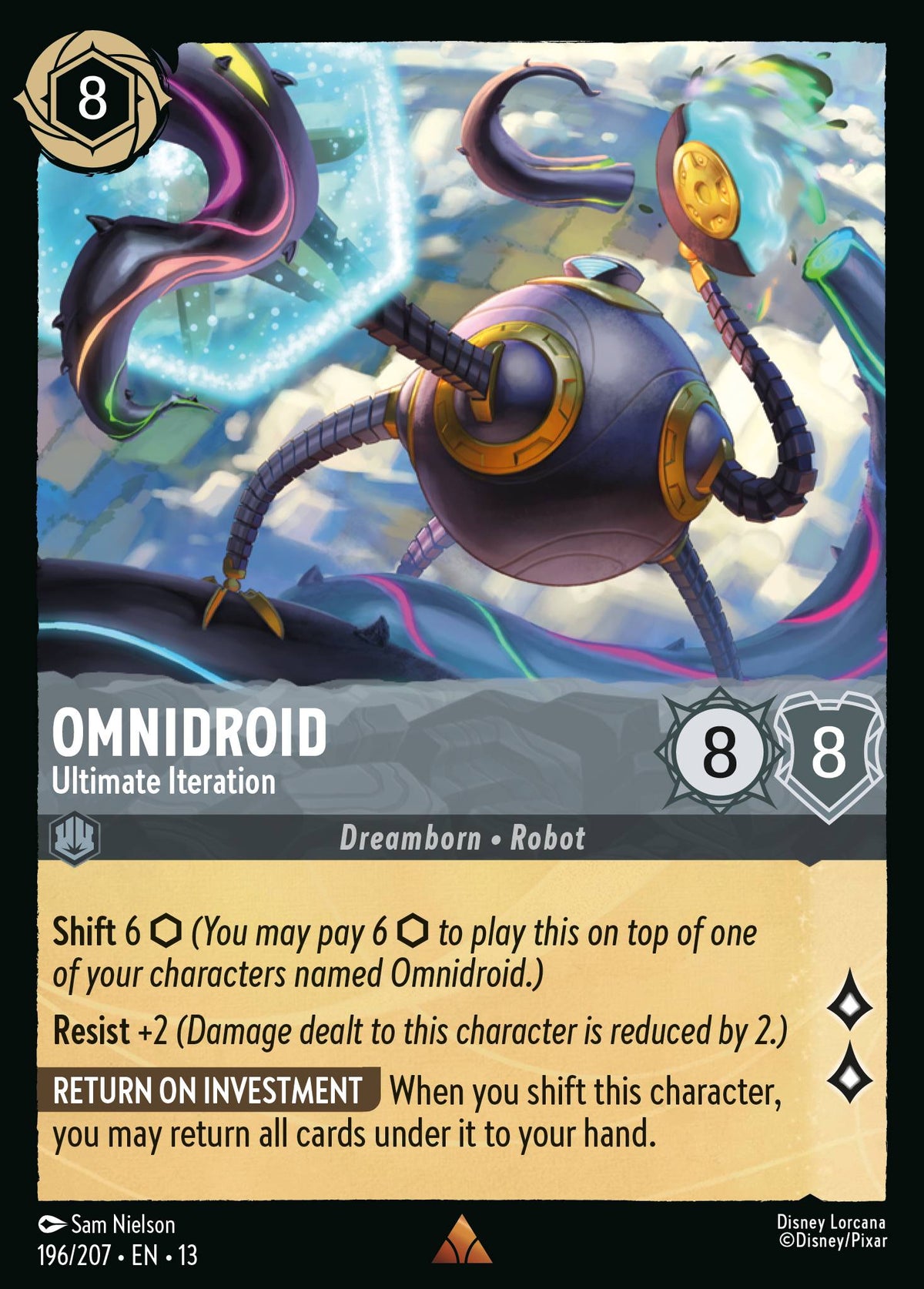 196/207 Omnidroid - Ultimate Iteration | Disney Lorcana Attack of the Vine!