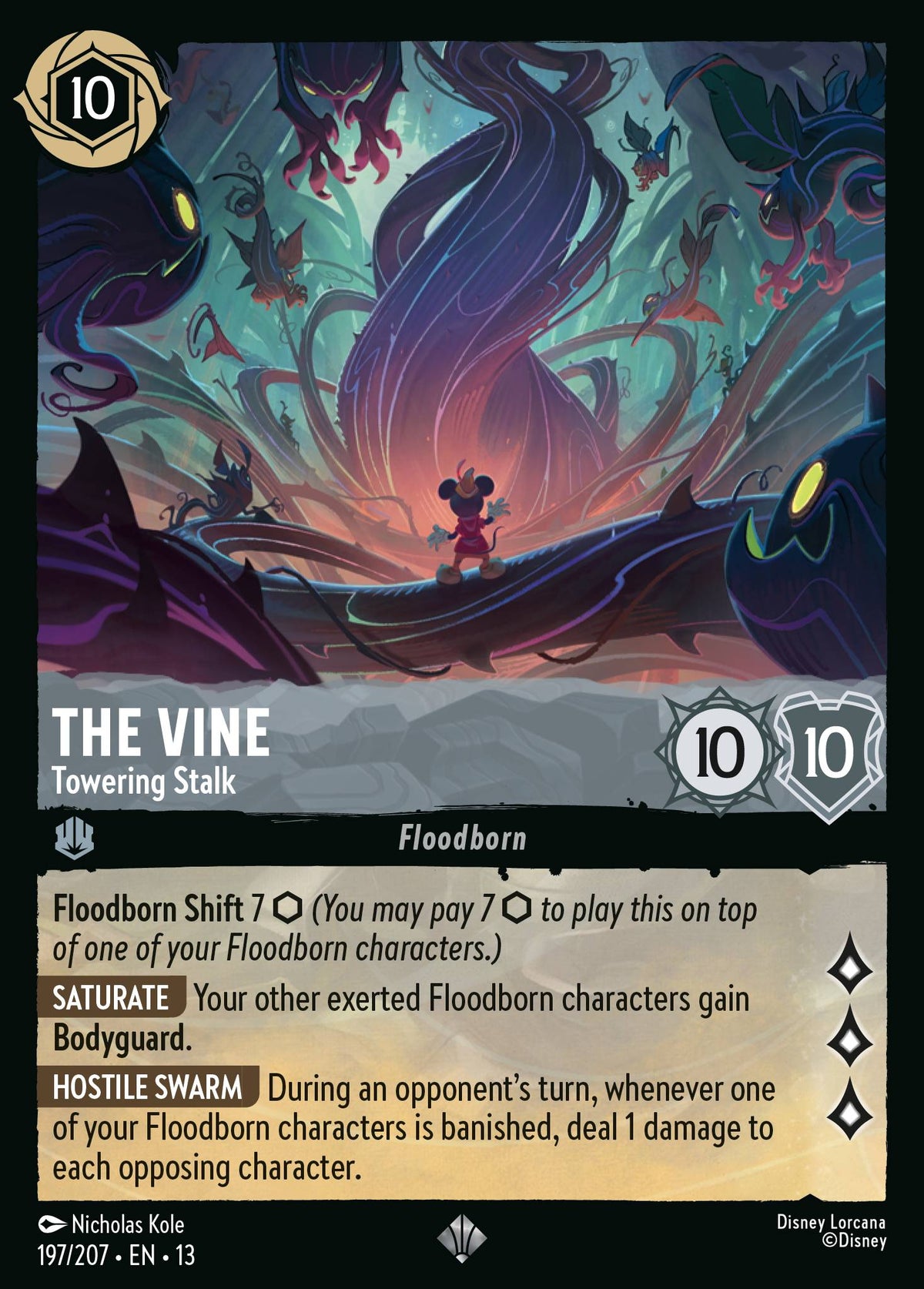 197/207 The Vine - Towering Stalk | Disney Lorcana Attack of the Vine!