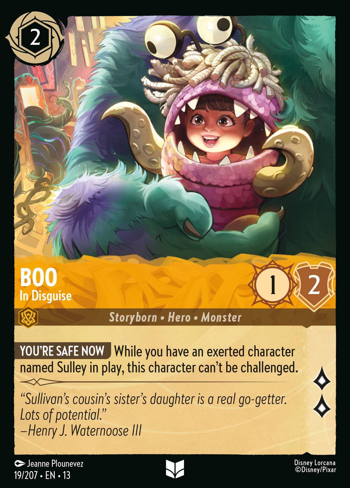 019/207 Boo - In Disguise | Disney Lorcana Attack of the Vine!