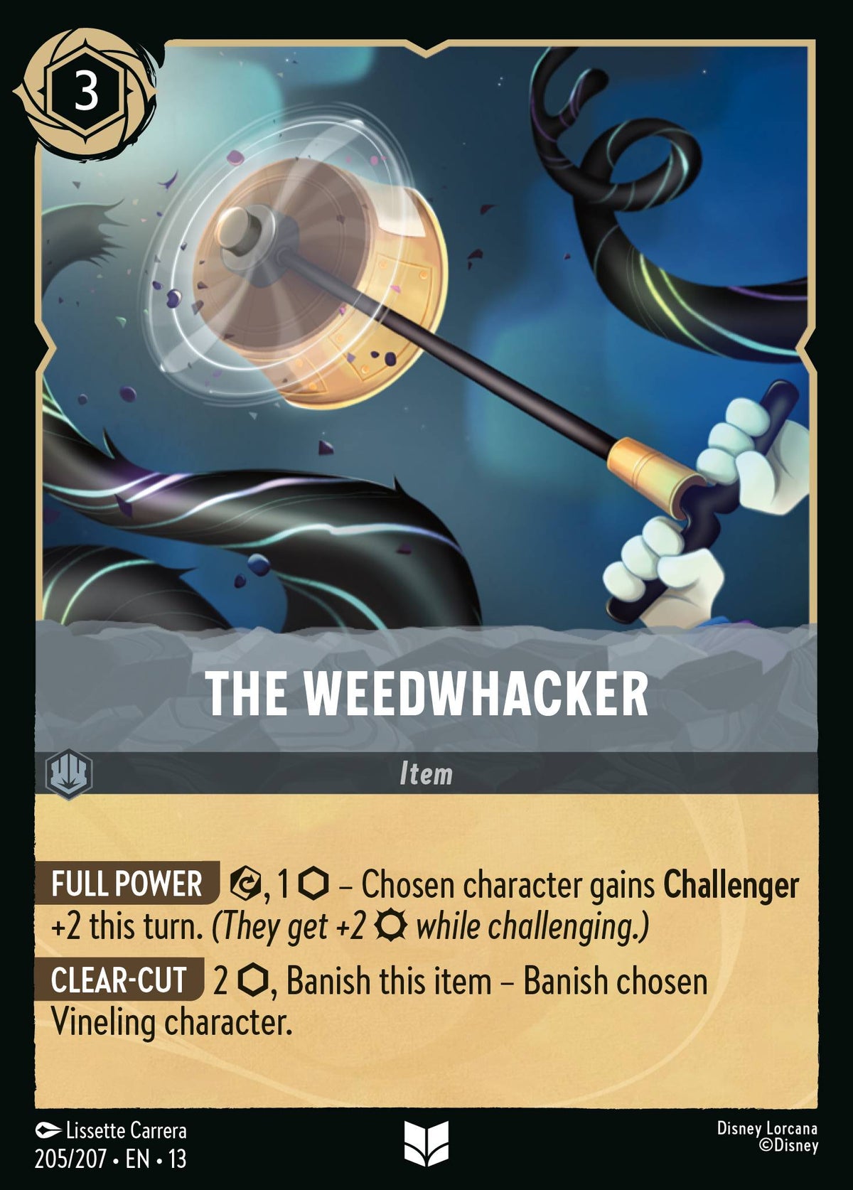 205/207 The Weedwhacker | Disney Lorcana Attack of the Vine!
