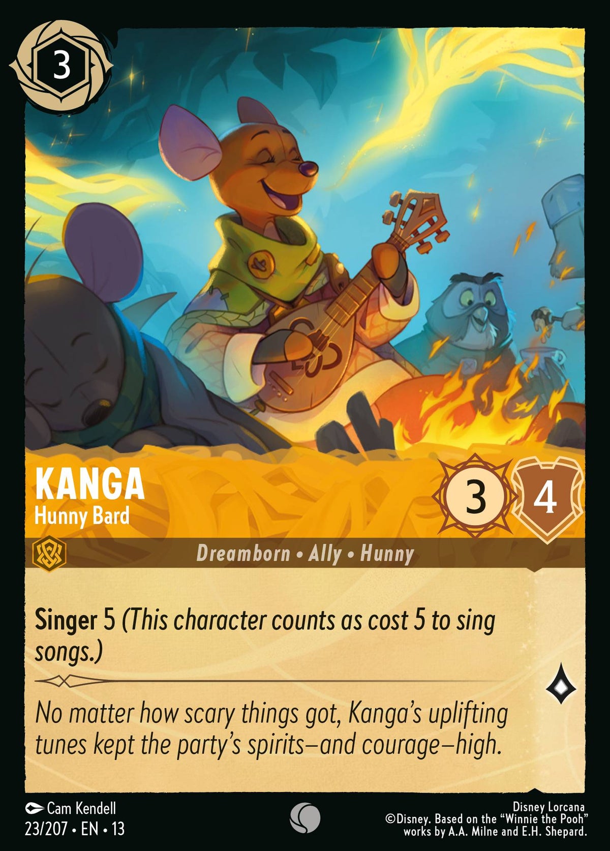 023/207 Kanga - Hunny Bard | Disney Lorcana Attack of the Vine!