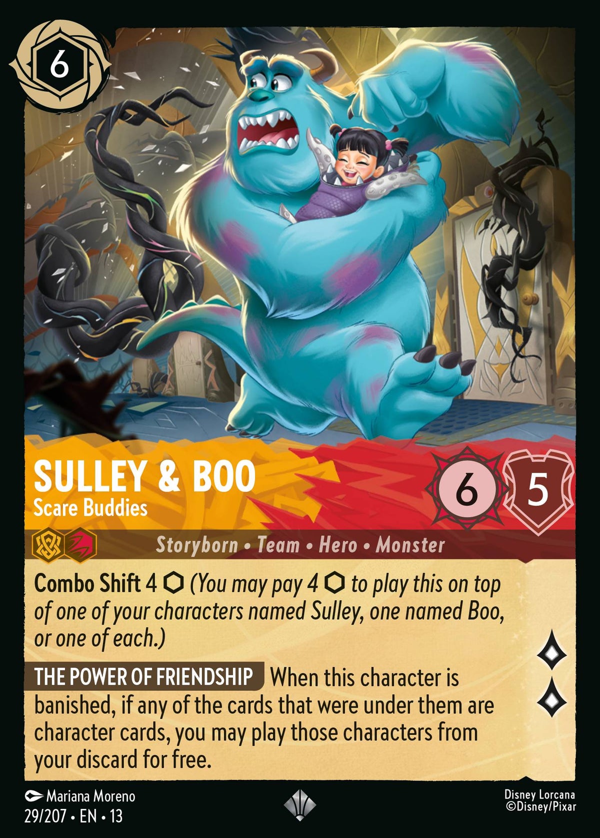 029/207 Sulley & Boo - Scare Buddies | Disney Lorcana Attack of the Vine!
