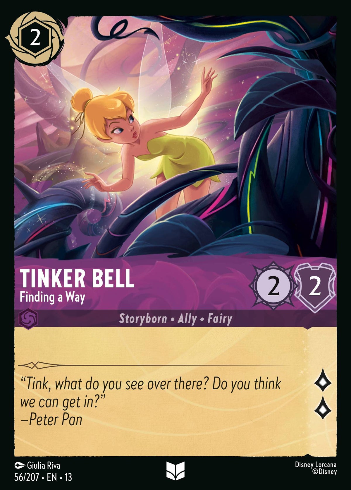 056/207 Tinker Bell - Finding a Way | Disney Lorcana Attack of the Vine!