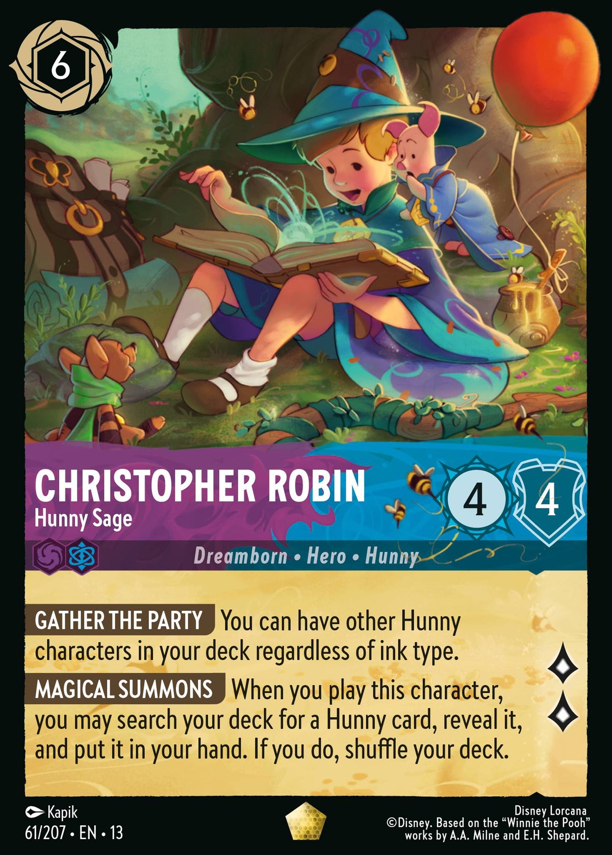 061/207 Christopher Robin - Hunny Sage | Disney Lorcana Attack of the Vine!