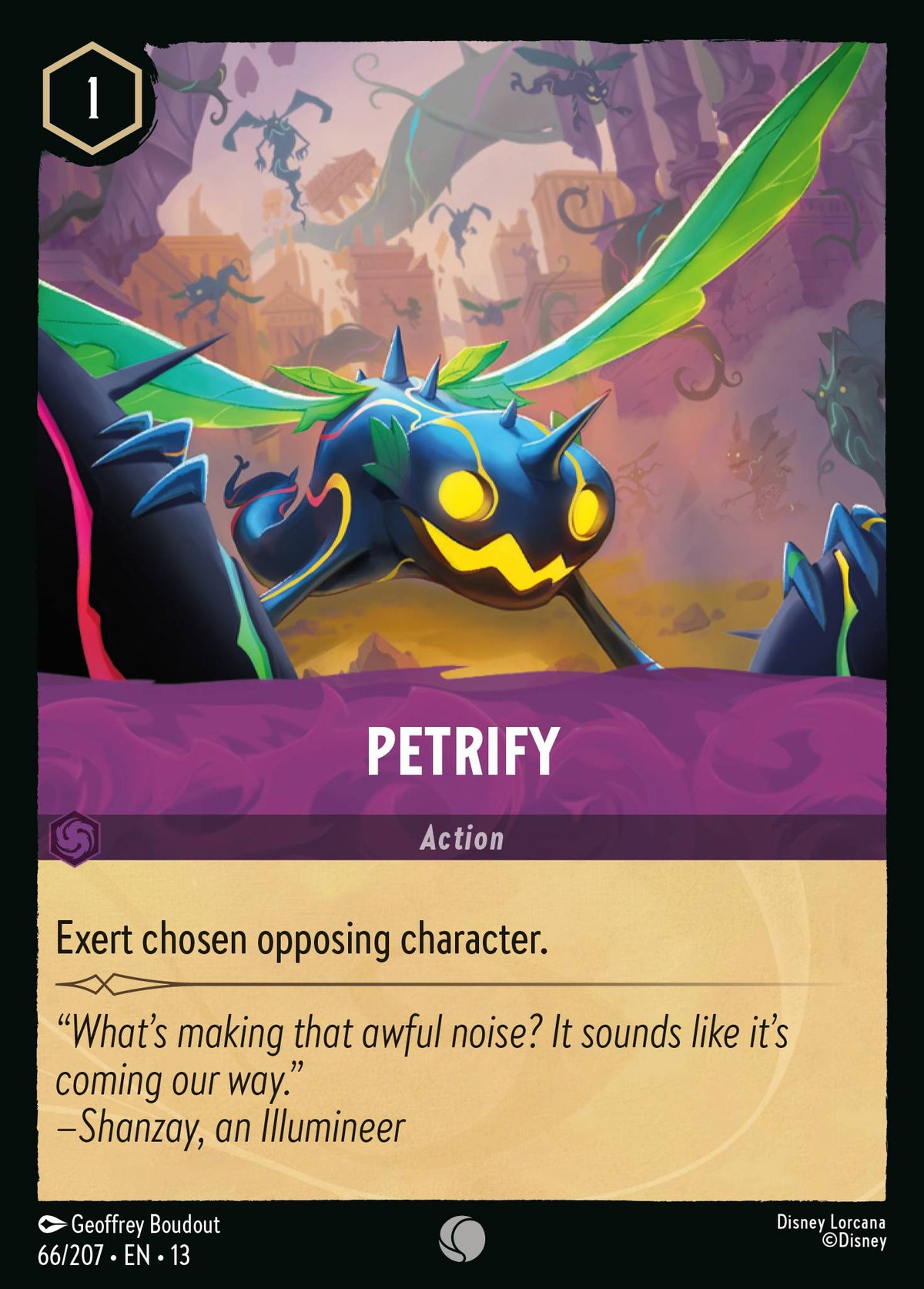 066/207 Petrify | Disney Lorcana Attack of the Vine!