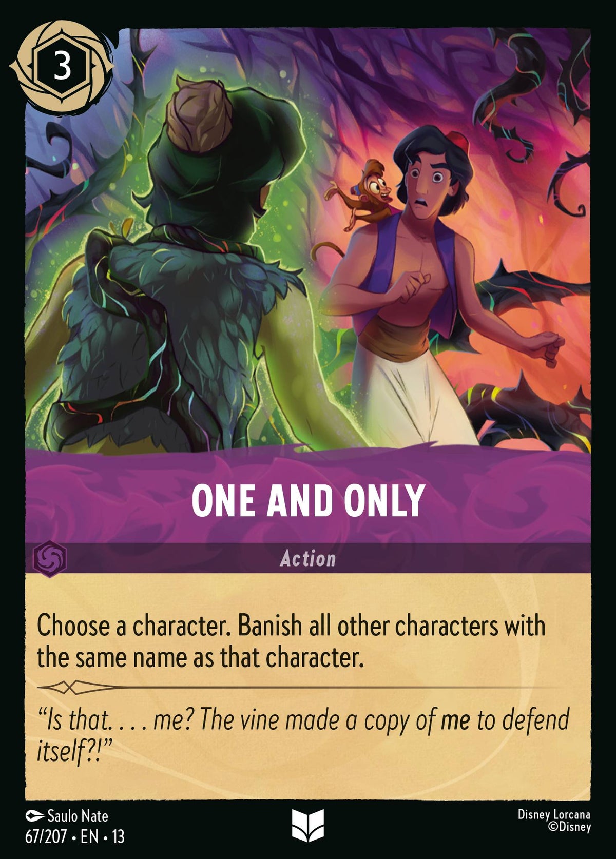 067/207 One and Only | Disney Lorcana Attack of the Vine!