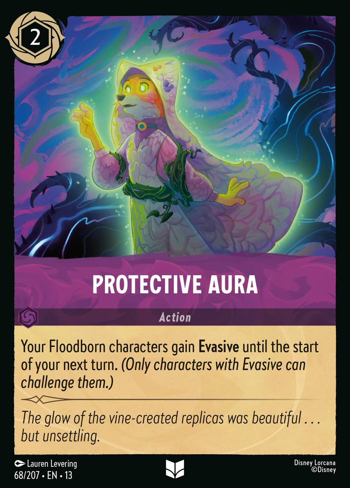 068/207 Protective Aura | Disney Lorcana Attack of the Vine!