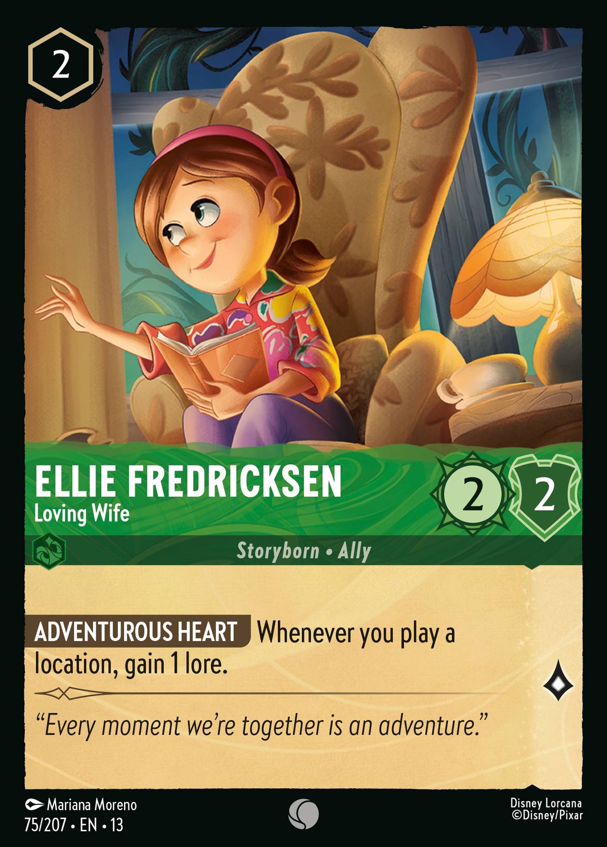 075/207 Ellie Fredricksen - Loving Wife | Disney Lorcana Attack of the Vine!