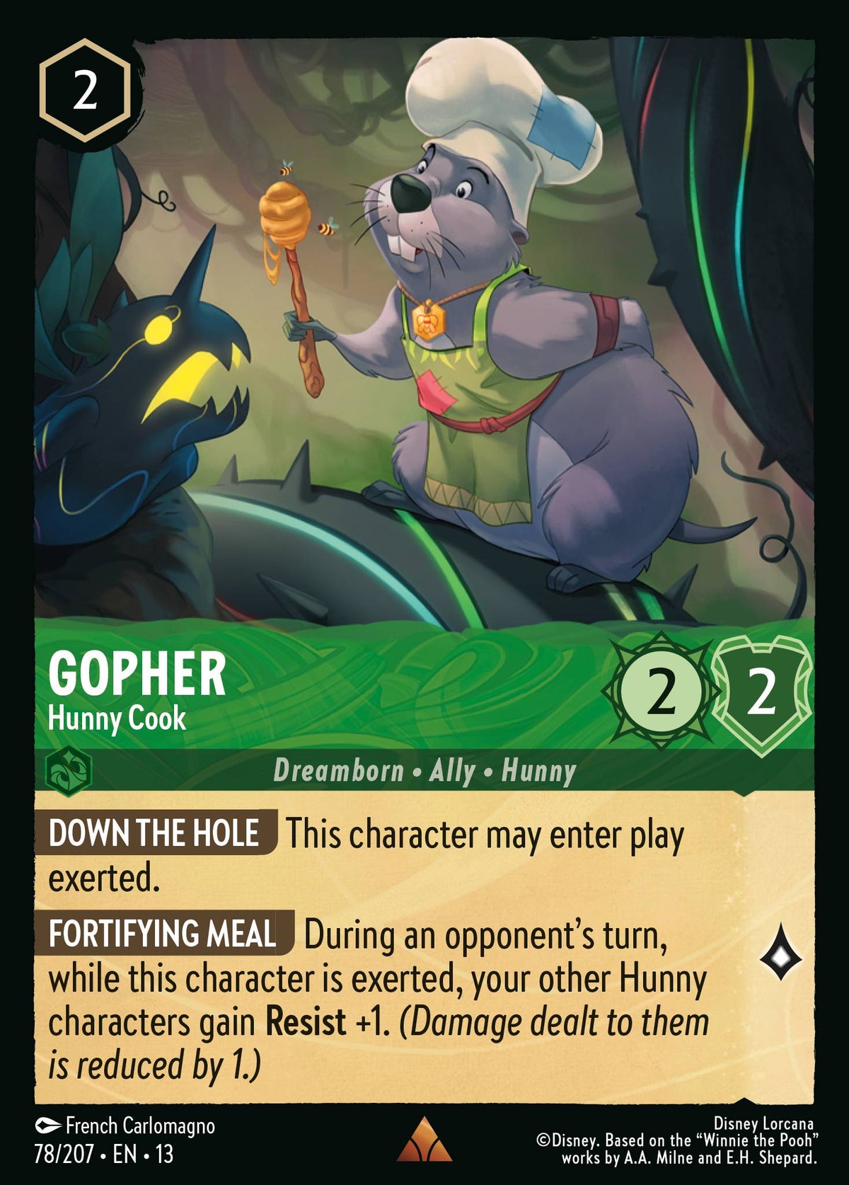 078/207 Gopher - Hunny Cook | Disney Lorcana Attack of the Vine!