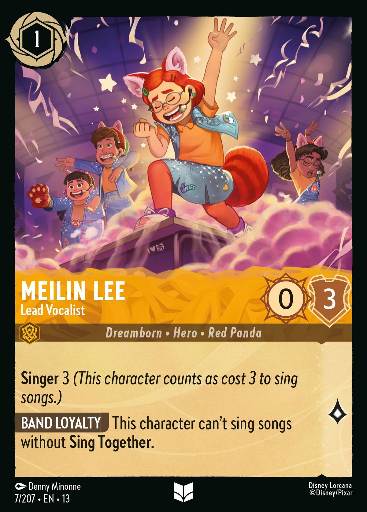 007/207 Meilin Lee - Lead Vocalist | Disney Lorcana Attack of the Vine!