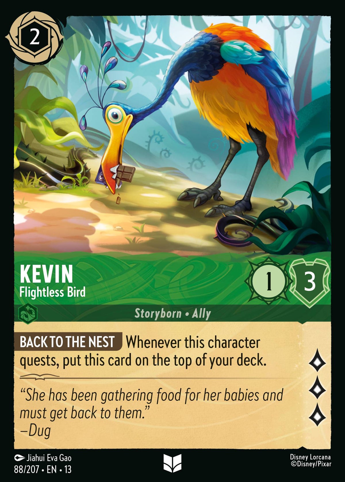088/207 Kevin - Flightless Bird | Disney Lorcana Attack of the Vine!