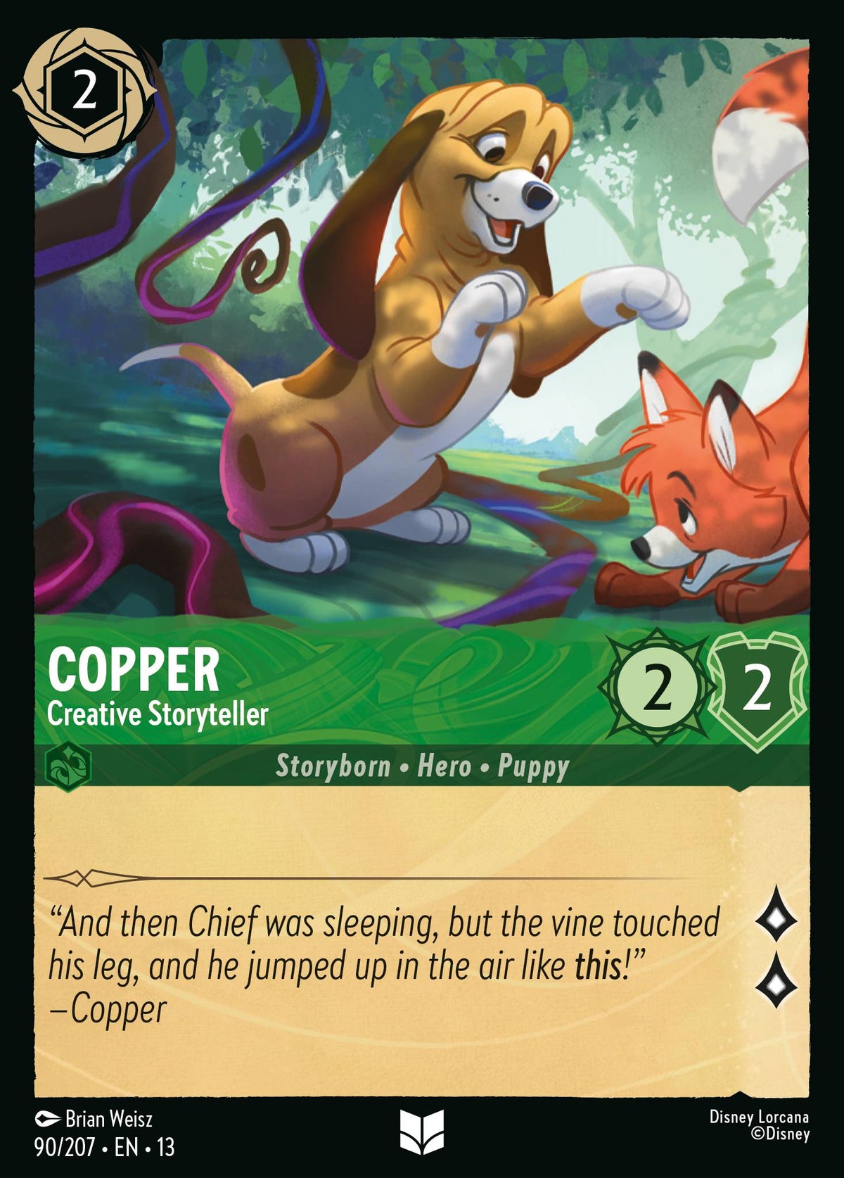 090/207 Copper - Creative Storyteller | Disney Lorcana Attack of the Vine!