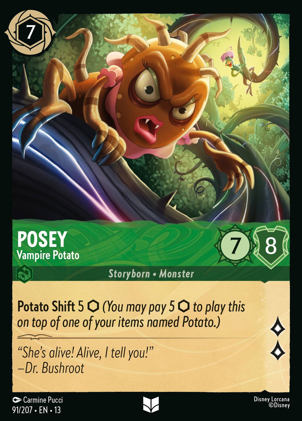 091/207 Posey - Vampire Potato | Disney Lorcana Attack of the Vine!