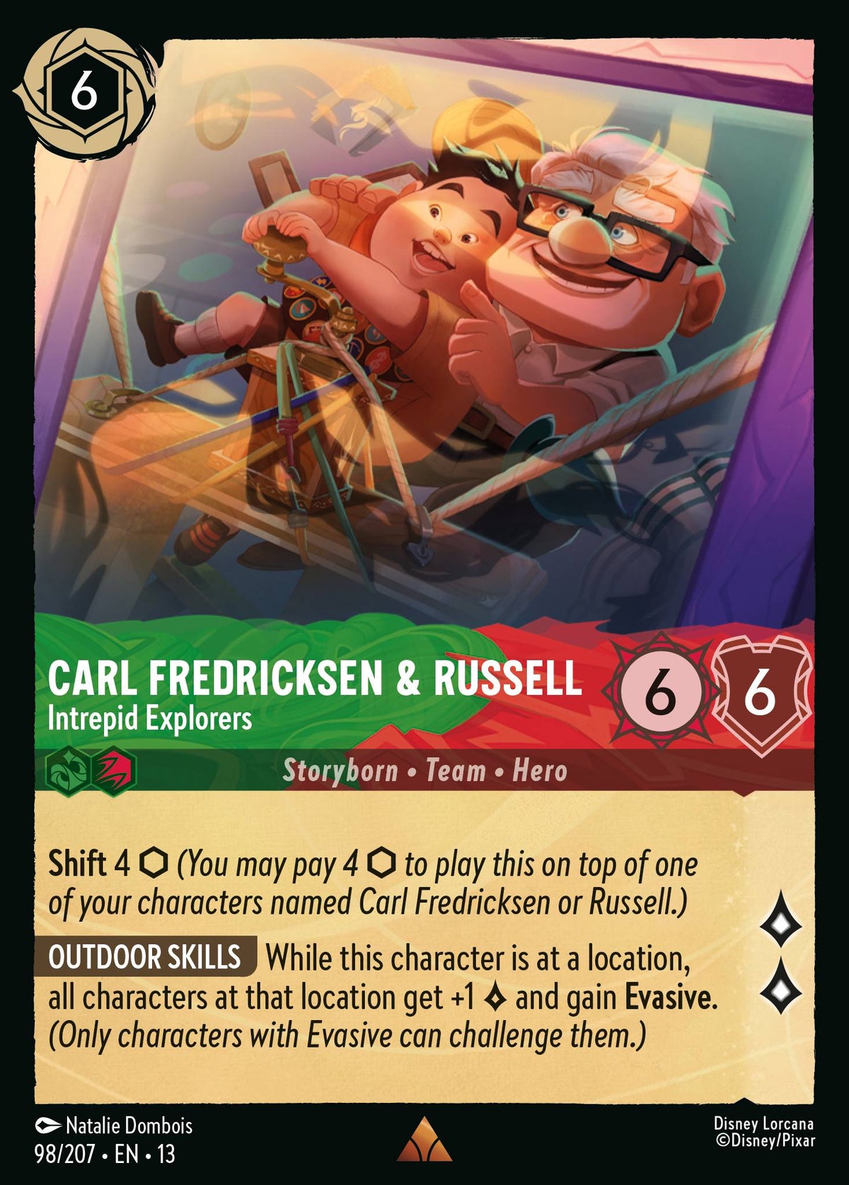098/207 Carl Fredricksen & Russell - Intrepid Explorers | Disney Lorcana Attack of the Vine!