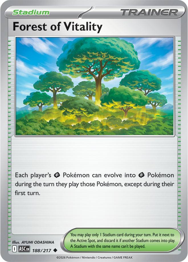 188/217 Forest of Vitality Ascended Heroes Pokemon card