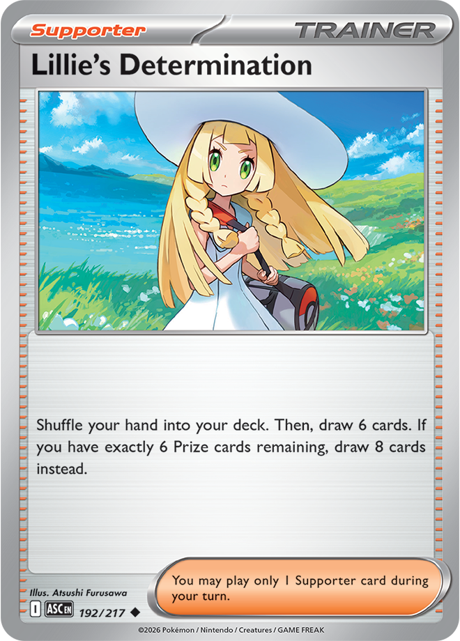 192/217 Lillie's Determination Ascended Heroes Pokemon card