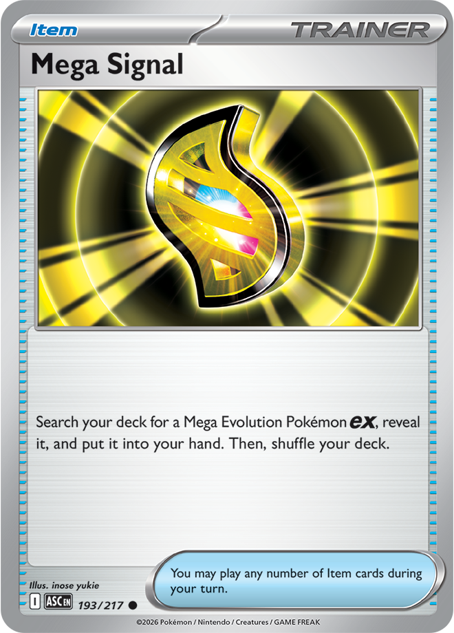 193/217 Mega Signal Ascended Heroes Pokemon card