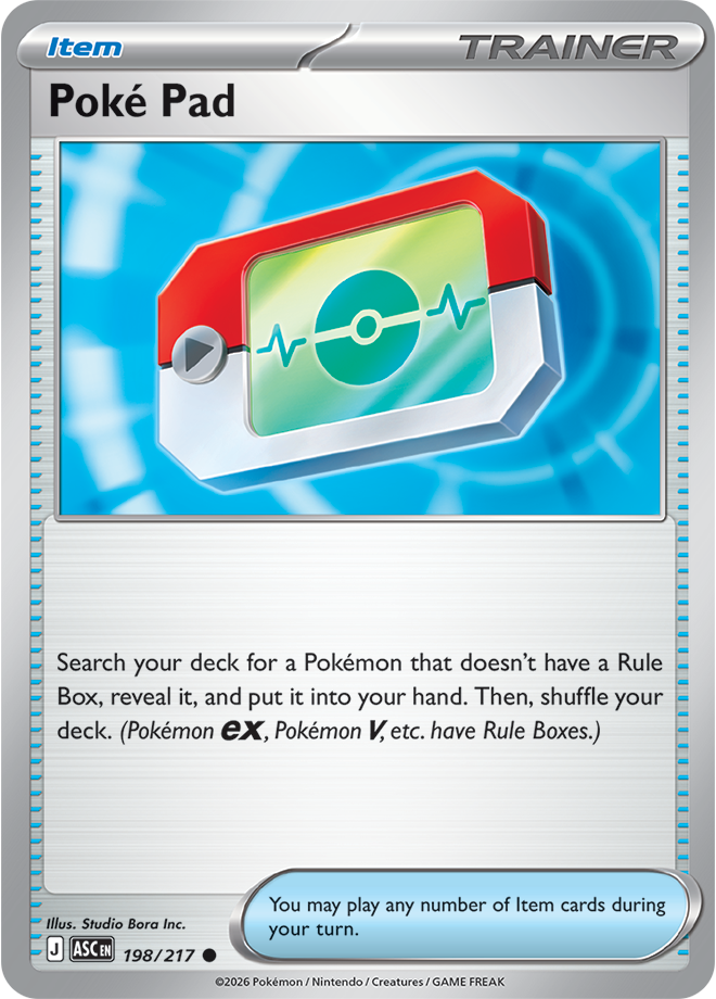 198/217 Poke Pad Ascended Heroes Pokemon card