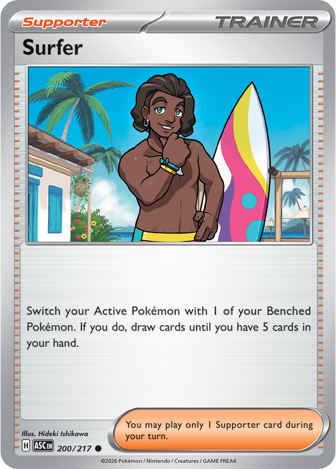 200/217 Surfer Ascended Heroes Pokemon card