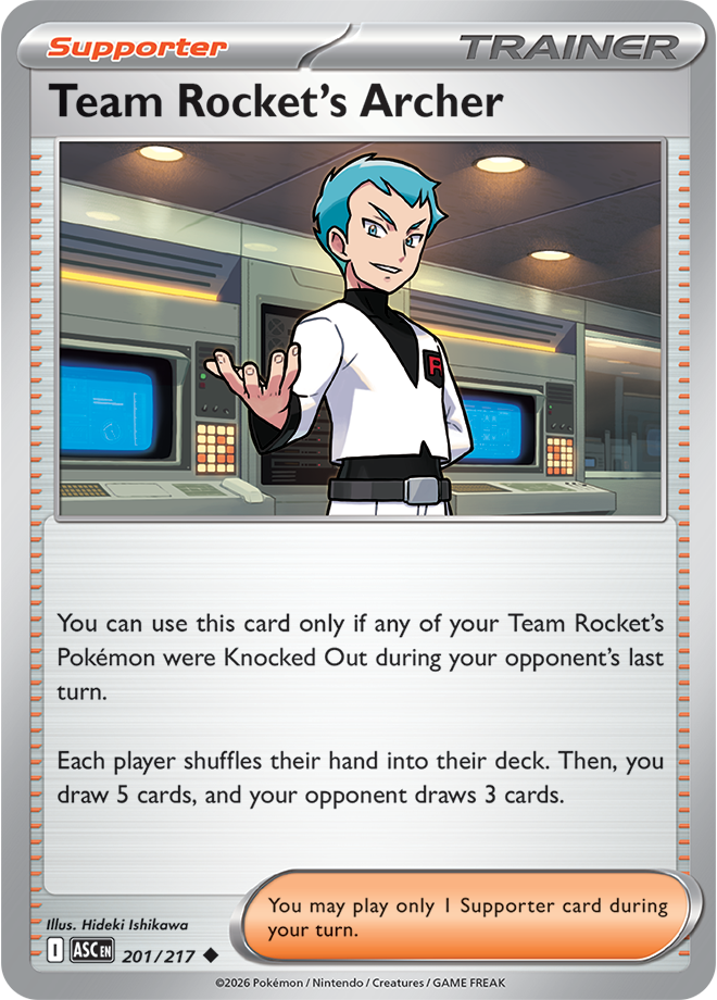 201/217 Team Rocket's Archer Ascended Heroes Pokemon card
