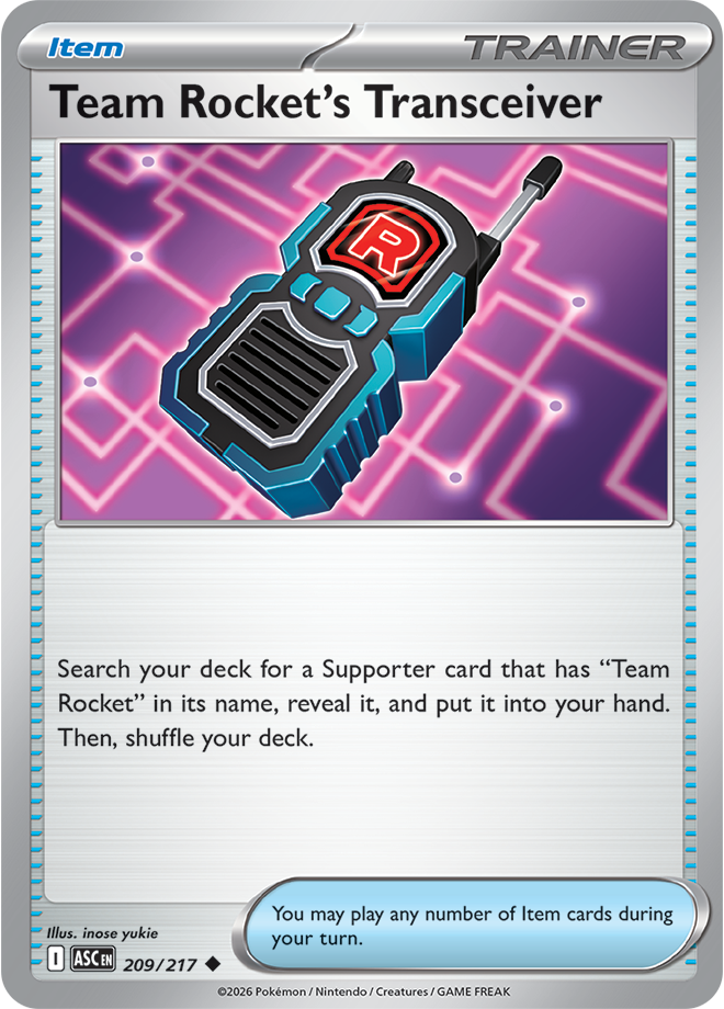 209/217 Team Rocket's Transceiver Ascended Heroes Pokemon card