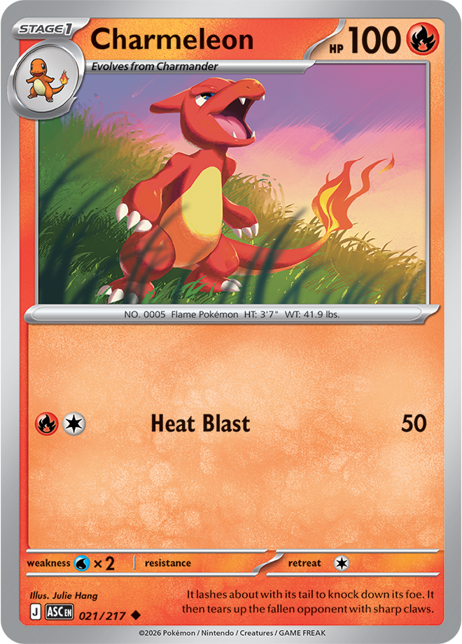 021/217 Charmeleon Ascended Heroes Pokemon card