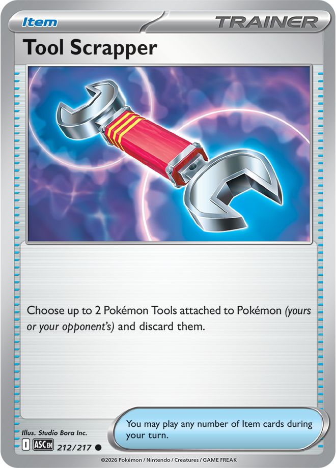 212/217 Tool Scrapper Ascended Heroes Pokemon card