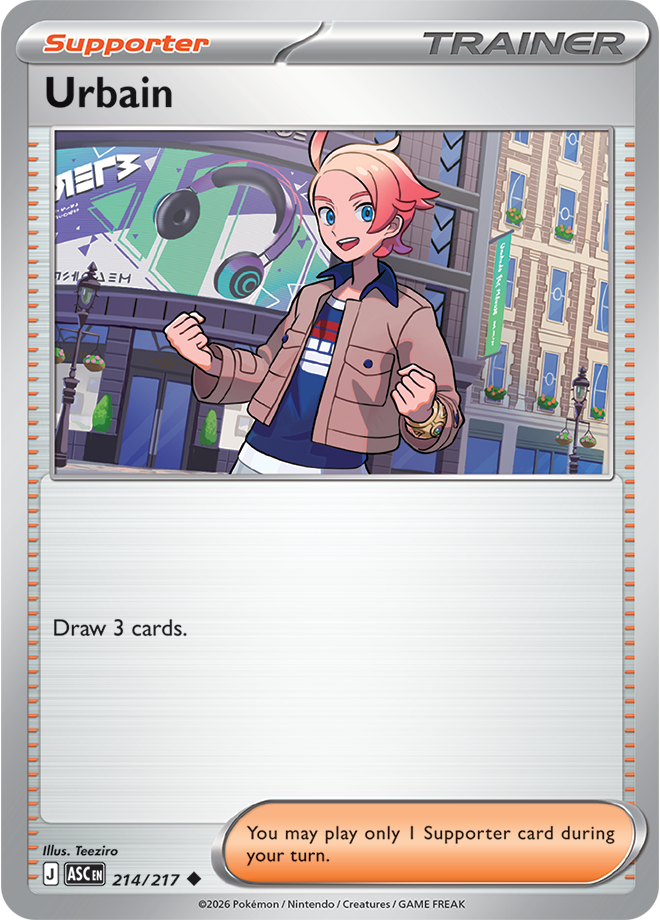 214/217 Urbain Ascended Heroes Pokemon card