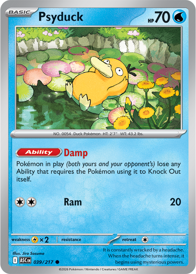 039/217 Psyduck Ascended Heroes Pokemon card
