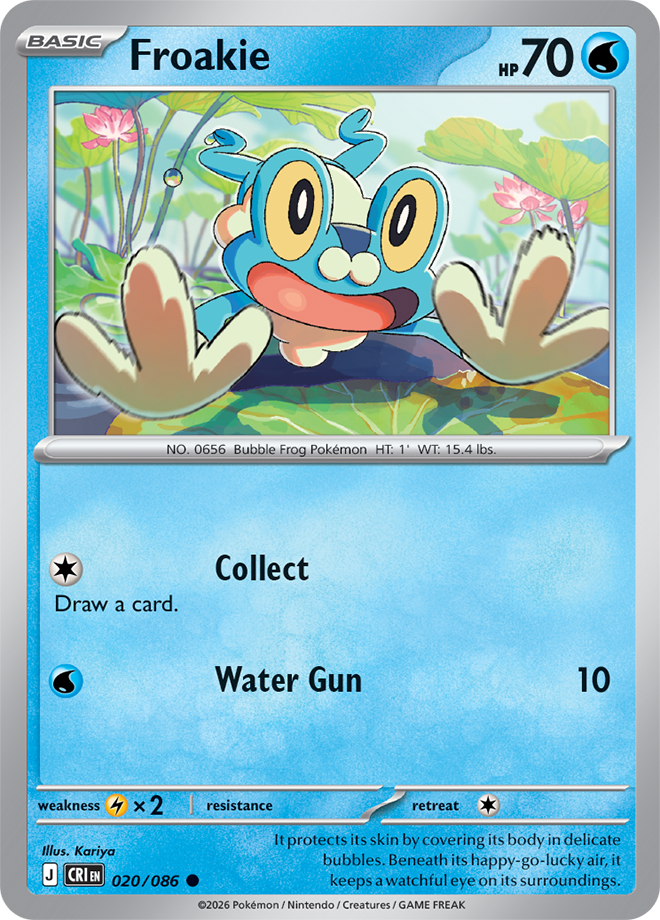 020/086 Froakie Chaos Rising Pokemon card