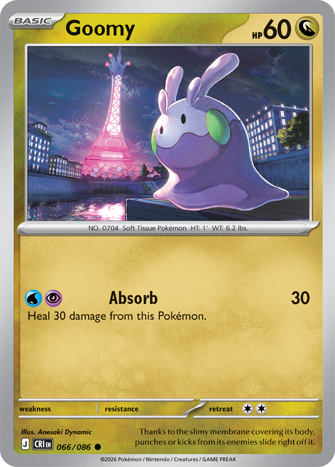 066/086 Goomy Chaos Rising Pokemon card