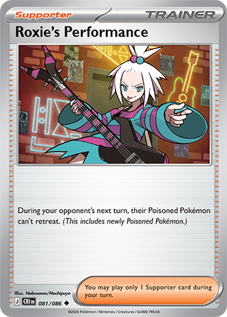 081/086 Roxie's Performance - Reverse Holo | Pokemon Chaos Rising