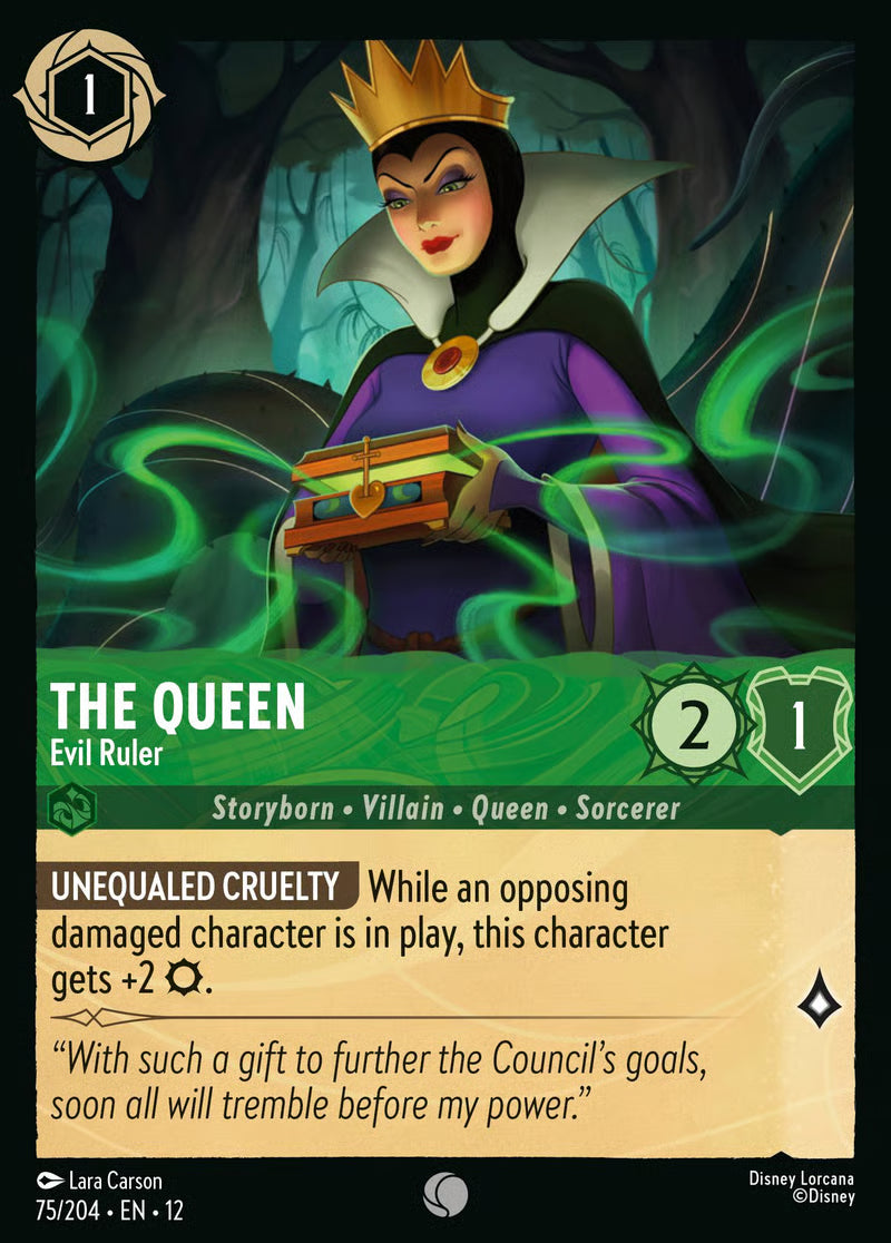 075/204 The Queen – Evil Ruler – Disney Lorcana Wilds Unknown card