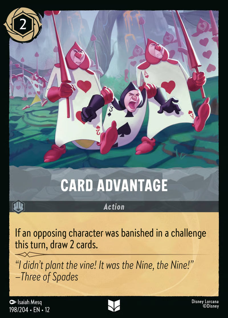 198/204 Card Advantage – Disney Lorcana Wilds Unknown card