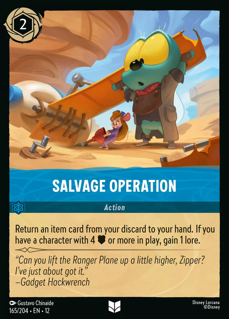 165/204 Salvage Operation – Disney Lorcana Wilds Unknown card