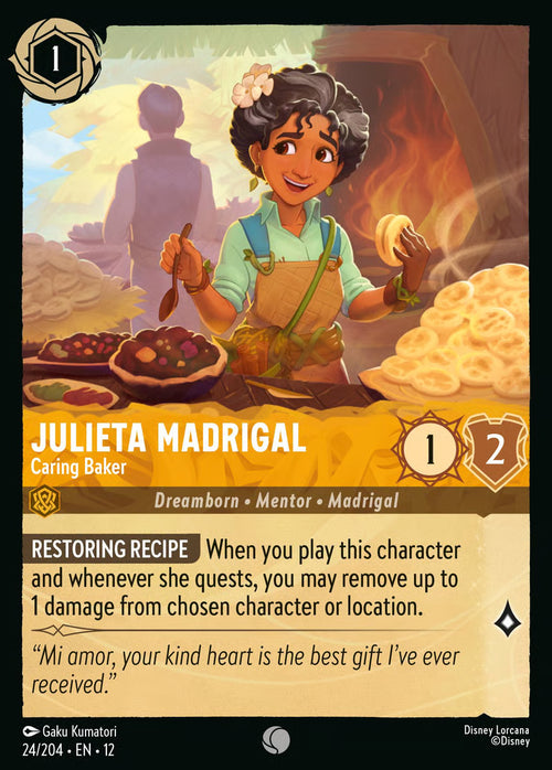 024/204 Julieta Madrigal – Caring Baker – Disney Lorcana Wilds Unknown card