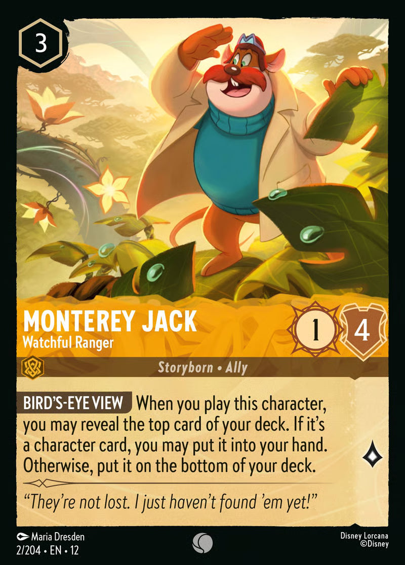 002/204 Monterey Jack – Watchful Ranger – Disney Lorcana Wilds Unknown card