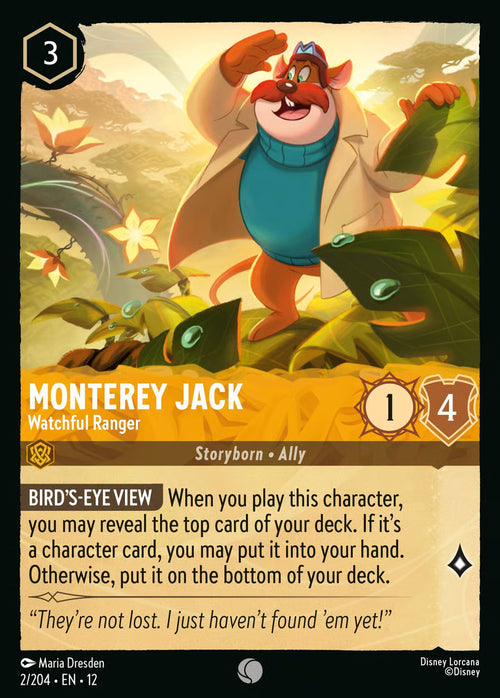 002/204 Monterey Jack – Watchful Ranger – Disney Lorcana Wilds Unknown card