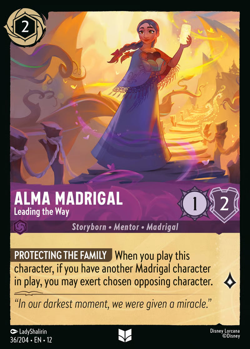 036/204 Alma Madrigal – Leading the Way – Disney Lorcana Wilds Unknown card