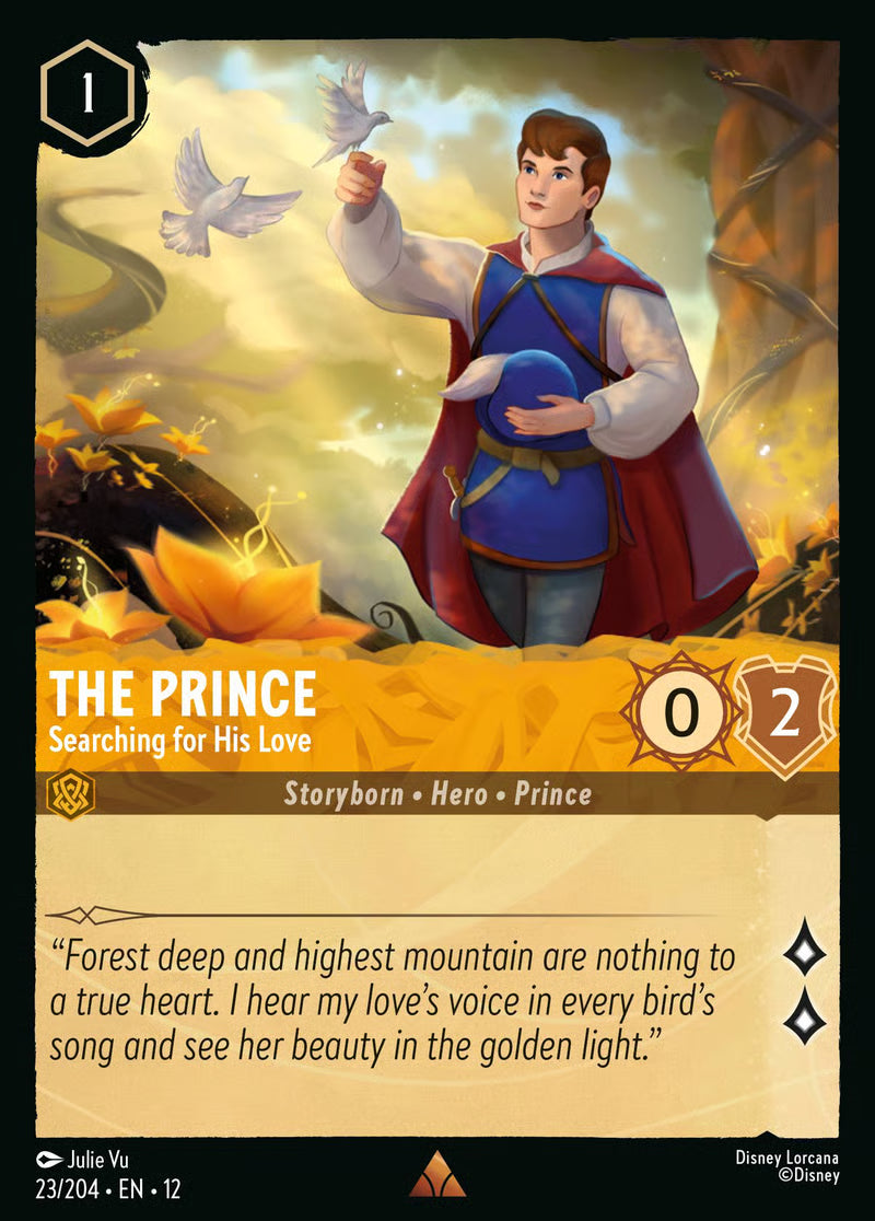 023/204 The Prince – Searching for His Love – Disney Lorcana Wilds Unknown card