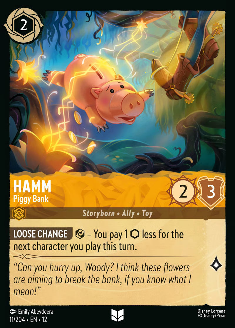 011/204 Hamm – Piggy Bank – Disney Lorcana Wilds Unknown card