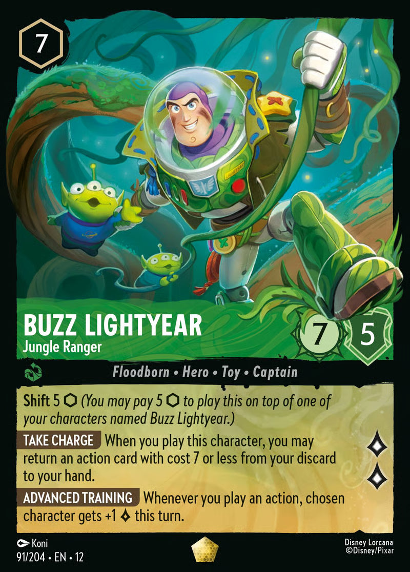 091/204 Buzz Lightyear – Jungle Ranger – Disney Lorcana Wilds Unknown card