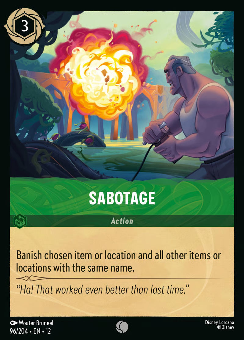 096/204 Sabotage – Disney Lorcana Wilds Unknown card